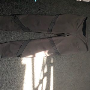 Leggins with Mesh stripes